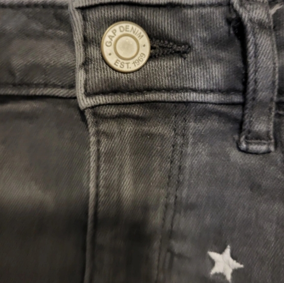GAP Girls Denim Midi Star Graphic Short Size:10(Slim) - Picture 3 of 6